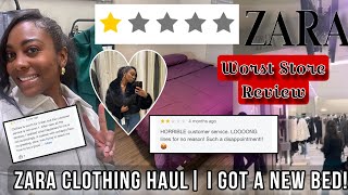 Worst Reviewed Zara Store Zara Clothing Haul I Got A New Bed Amazon Finds [upl. by Nowd]