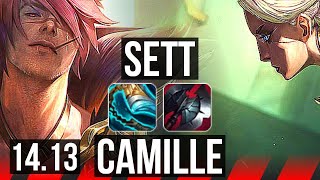 SETT vs CAMILLE TOP  2500 games 412 Rank 14 Sett  NA Challenger  1413 [upl. by Rodrique]