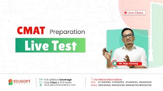 CMAT Live Test  Target 100  CMAT Exam Preparation in Nepal  CMAT 2022  Edusoft Academy [upl. by Akemet]