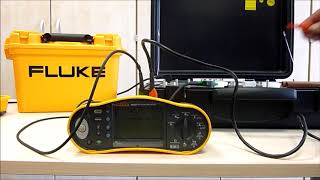 Fluke 1654 Die Niederohmmessung VDE 0100 VDE 0105 Installationstester Anlagentester [upl. by Merrell]