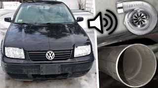 Straight pipe VW Golf 6 20 TDI  loud revs amp accelerations [upl. by Carney621]