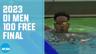 Mens 100 Freestyle  2023 NCAA swimming championships [upl. by Deibel]