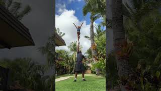 💪🏾 Toss extension hands to liberty hands to awesome 🤸🏽familygoals cheerfamily aloha hawaii [upl. by Nelsen]