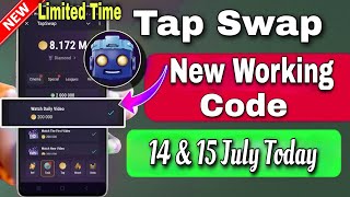 Watch Daily Video✅ Mision Complete 100  15 July Tapswap Code Today  Cryptocurrency worldwide news [upl. by Wernda]