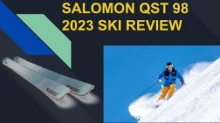 SALOMON QST 98 SKI REVIEW 2023 MY FAVORITE TREE SKI [upl. by Okihsoy]