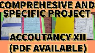 Latest accountancy project class 12thComprehensive and specificPDF AVAILABLE CBSE 20232024 [upl. by Shutz]