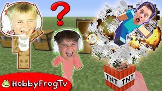 Minecraft Risky Chest Burst Challenge PRANK on HobbyFrogTV [upl. by Gaves]