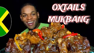 GIANT OXTAILS STEW MUKBANG  JAMAICAN OXTAILS AND BEANS MUKBANG  JAMAICAN FOOD MUKBANG [upl. by Dnomed]