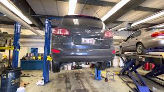 2012 Hyundai Santa Fe Torque Steer Issue  Replace Balljoint [upl. by Atinaw]