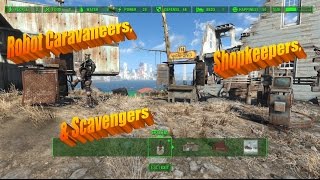 Robots as Caravaneers Shopkeepers and Scavengers in Fallout 4s Automatron DLC [upl. by Sonnnie]