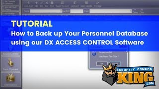 TUTORIAL  How to Back up Your Personnel Database using the DX ACCESS CONTROL SOFTWARE [upl. by Anitahs754]