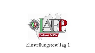 Auswahlverfahren Polizei NRW PC Test Erfahrungen Tag 1 [upl. by Ocirred]