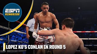 Venado López knocks out Michael Conlan in 5th round  ESPN Ringside [upl. by Ardeth]