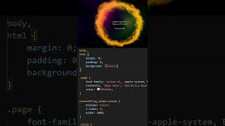 WEBGL Experiment Animation HTML CSS shorts [upl. by Cope]