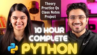 Python Tutorial for Beginners  Full Course with Notes amp Practice Questions [upl. by Alisander]