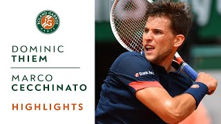 Dominic Thiem vs Marco Cecchinato  SemiFinal Highlights I RolandGarros 2018 [upl. by Aihsinat235]