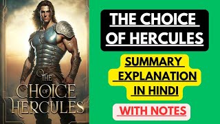 The Choice of Hercules  Summary Explanation in Hindi with Notes [upl. by Ragucci]