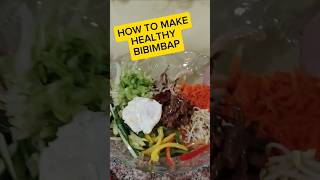 HOW TO MAKE HEALTHY BIBIMBAP koreanfood koreanrecipe busogmuch healthyfood [upl. by Friend]