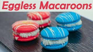 Eggless Macarons Recipe How To Make Aquafaba Macaroons At Home [upl. by Ecydnak]