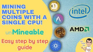 Mining Multiple coins with a single CPU on unMineable  Easy Step by Step Guide [upl. by Gahl794]