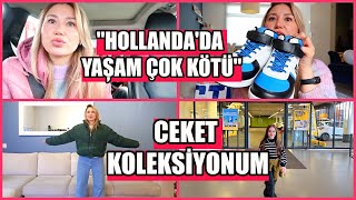 KOCAM HOLLANDAYA GELDİĞİ İÇİN MUTSUZ 😐 ÇOCUKLARA KIȘ AYAKKABI ALIȘVERİȘİ BENİM CEKET KOLEKSİYONUM [upl. by Merline]