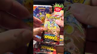 Will we get the Pikachu on the new Surging Sparks boosterpacks surgingsparks pokemon pokemontcg [upl. by Sueaddaht276]