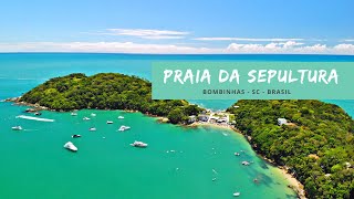 Praia Da Sepultura  Bombinhas  SC  4K Vídeo [upl. by Aisenat]