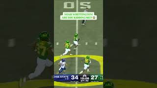 Oregons SECOND special teams TD 🏈🦆 [upl. by Darda]