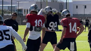 MAXX CROSBY DESMOND RIDDER AT RAIDERS PRACTICE PREPARE FOR CHIEFS REVENGE GAME AT HOME [upl. by Podvin]