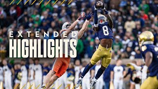 EXTENDED HIGHLIGHTS  Notre Dame Football vs Virginia [upl. by Gahan]