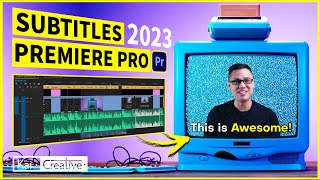 How to add Subtitles in Premiere Pro 2023  KaiCreative [upl. by Spoor]