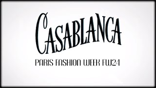 Casablanca Fall 2024  Paris Fashion Week [upl. by Noseyt]