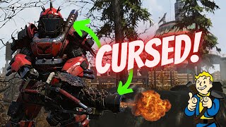 The NEW Heavy Gunner Weapon Cursed Broadsider Gameplay review How to Guide  Fallout 76 Builds [upl. by Enirtak]