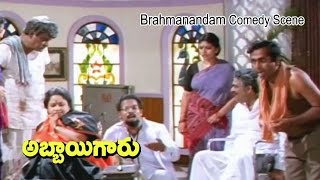 Abbaigaru Telugu Movie  Brahmanandam Comedy Scene  Venkatesh  Meena  ETV Cinema [upl. by Nitsirt]