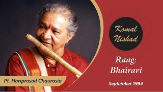 Raag Bhairavi  Pt Hariprasad Chaurasia  Hindustani Classical Bansuri  Flute  Part 44 [upl. by Ario]