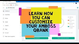 How to customise your AMBOSS QBank sessions [upl. by Linkoski]