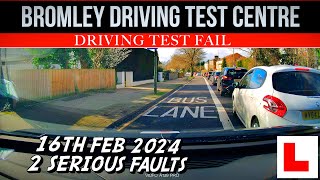 DRIVING TEST FAIL BROMLEY  EP20  16 FEB 2024 1238 DRIVINGTESTVIDEO OJKENNY BROMLEYDTC [upl. by Drugge]