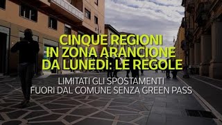 Cinque regioni in zona arancione dal 24 gennaio le regole [upl. by Nordin]