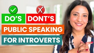 Public Speaking for Introverts  Do’s and Dont’s of Public Speaking Skills [upl. by Adaline938]