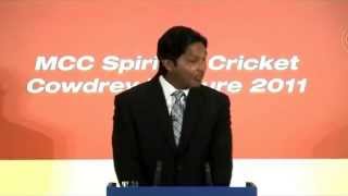 Kumar Sangakkara  The Lahore Attack  MCC Spirit of Cricket Cowdrey Lecture 2011 [upl. by Laraine]