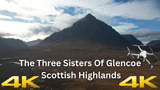 The A82 Scenic Road Scotland Glencoe Three Sisters Ballachulish DJI Mini 4 ProAir2s 4k scotland [upl. by Anikram]