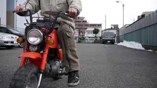 HONDA Z50J 6V ゴリラ 試乗 [upl. by Llennehc]