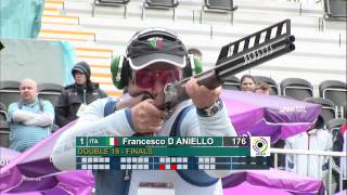 Finals Double Trap Men  ISSF World Cup in all events 2012 London GBR [upl. by Ytteb666]