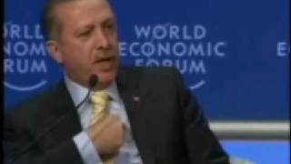 Turkish PM Erdogan Storms Out of World Economic Forum [upl. by Anilrahc]