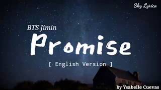 BTS Jimin  Promise  English Cover by Ysabelle Cuevas  LYRICS [upl. by Ardeid]