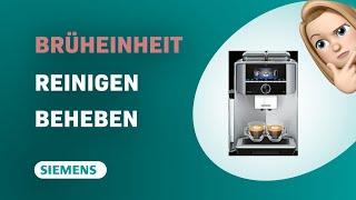 So beheben Sie Ihren Siemens EQ9 Plus mit der Anzeige Reinigen der Brüheinheit [upl. by Tersina895]