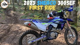 2023 Sherco 300SEF First Ride [upl. by Refotsirk]