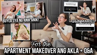 APARTMENT MAKEOVER  QampA VLOG ANG MISIS VLOG212 janalarman [upl. by Euqinmod]