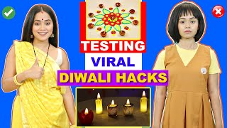 Testing Viral DIWALI Hacks  Anaysa [upl. by Ahsaela]