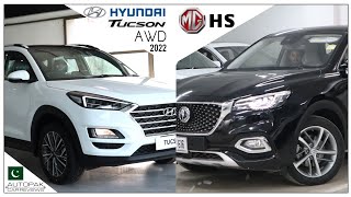 Hyundai Tucson 2022 vs MG HS 2021 Detailed Comparison with Price [upl. by Rogovy]